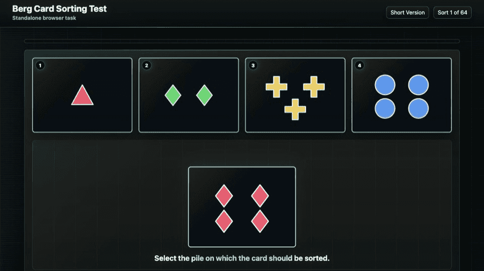 Berg Card Sorting Test