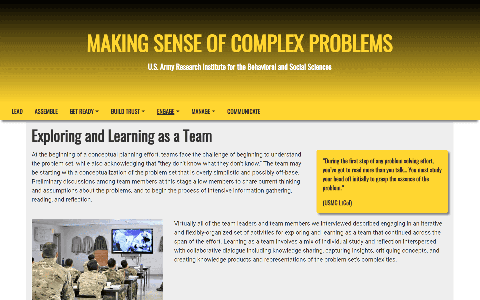 making sense of complex problems website